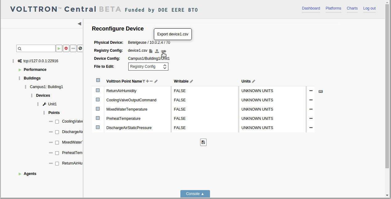 File Export Button