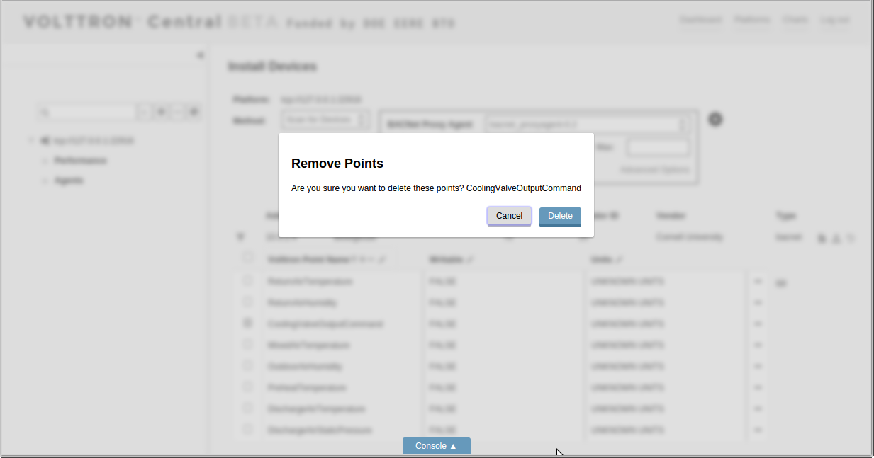 Confirm Remove Points
