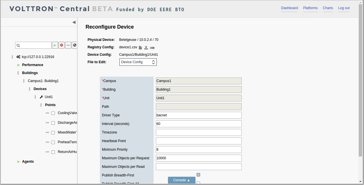 Reconfigure Device Config